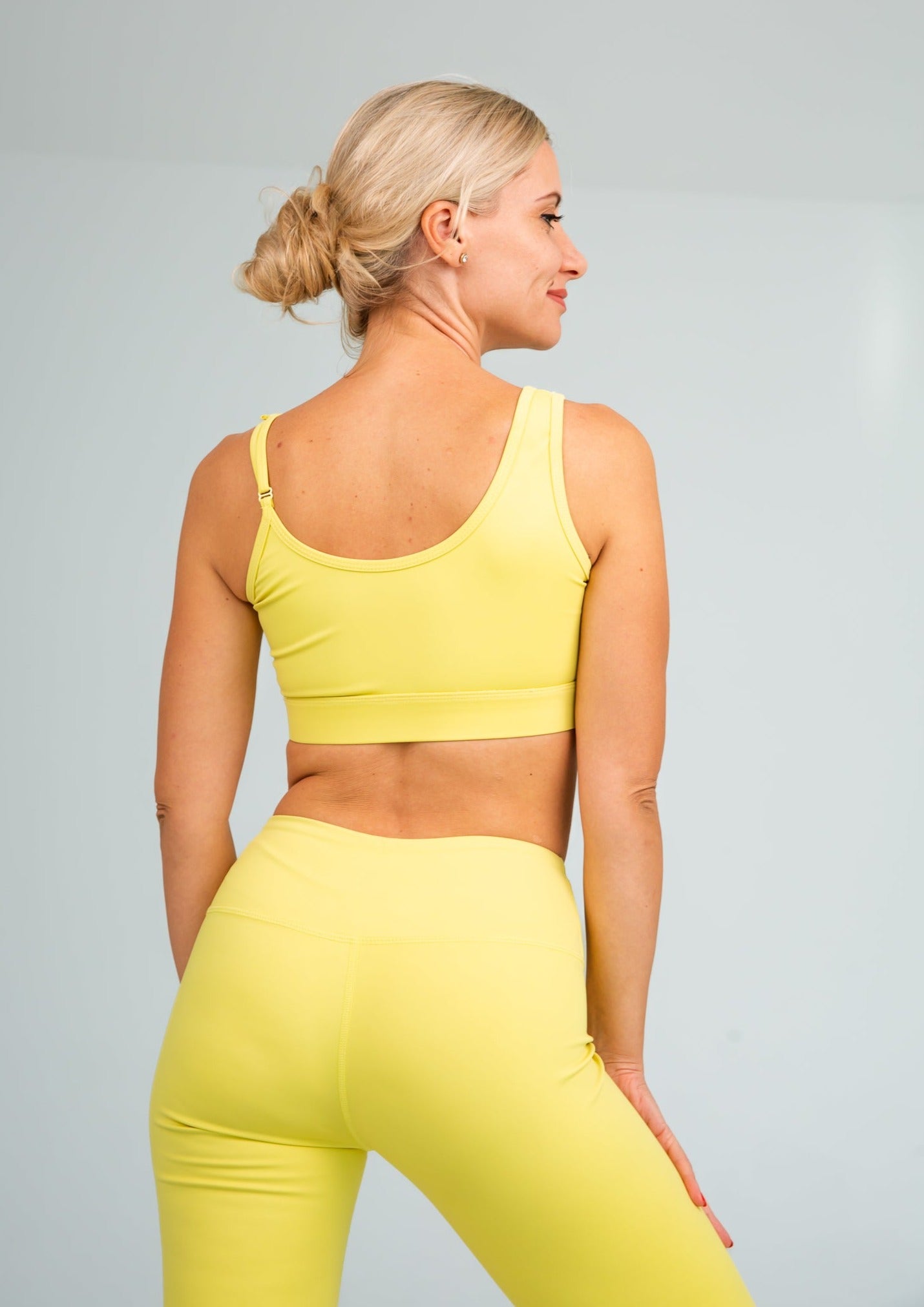 Summer Joy Plus Size Leggings (yellow-delicate range) - Hot Yoga
